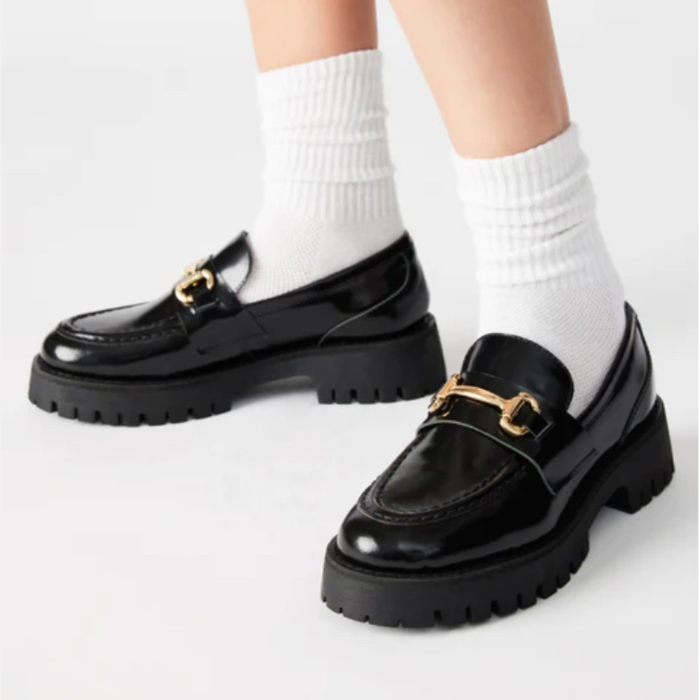 STEVE MADDEN LANDO BLACK LOAFER SIZE 9